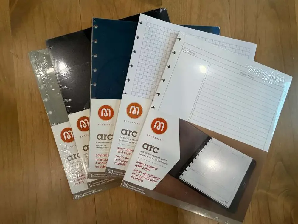 M by Staples Arc Customizable Notebook System Accessories Lot